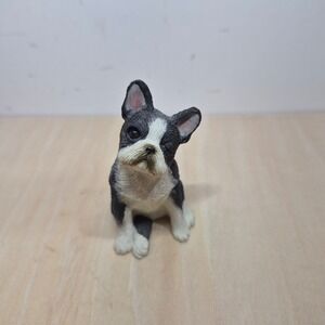 Sandicast Boston Terrier Dog Figurine Handcast‎ B41 BOS Black White